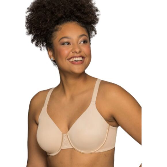 38C Vanity Fair Bra Minimizer Full Figure Beauty Back Smoothing Underwire Tan - Picture 1 of 7